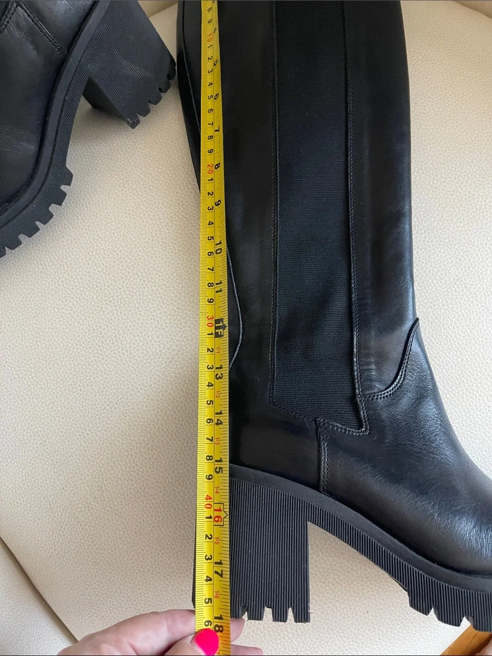 COACH & FOUR Black Genuine Leather Boots